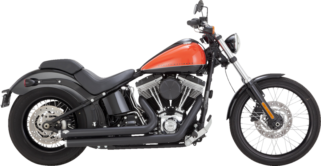 VANCE & HINES Big Shots Staggered Exhaust System - Matte Black 47959