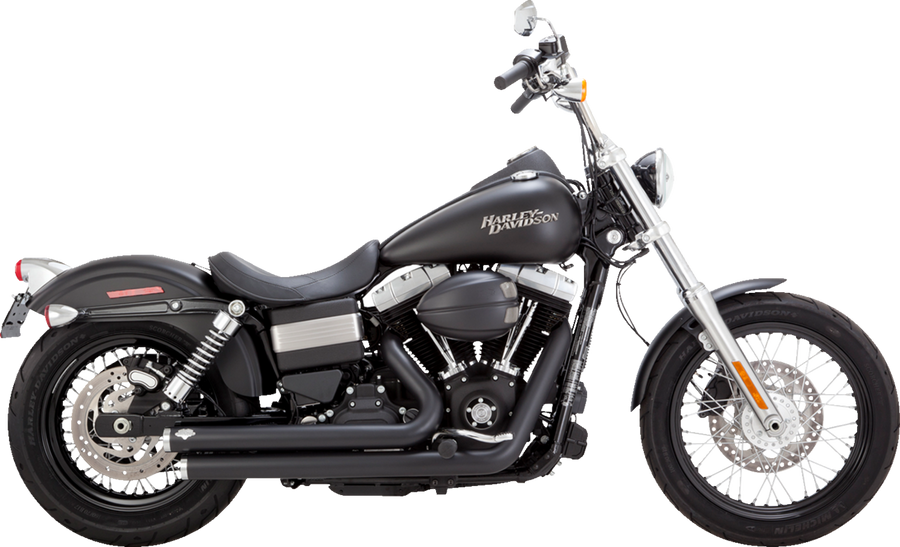 VANCE & HINES Big Shots Staggered Exhaust System - Matte Black 47958