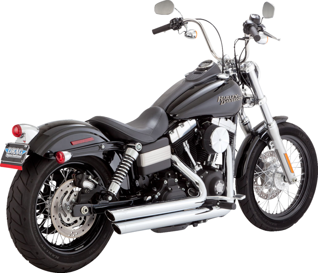 VANCE & HINES Big Shots Staggered Exhaust System - Chrome 17958