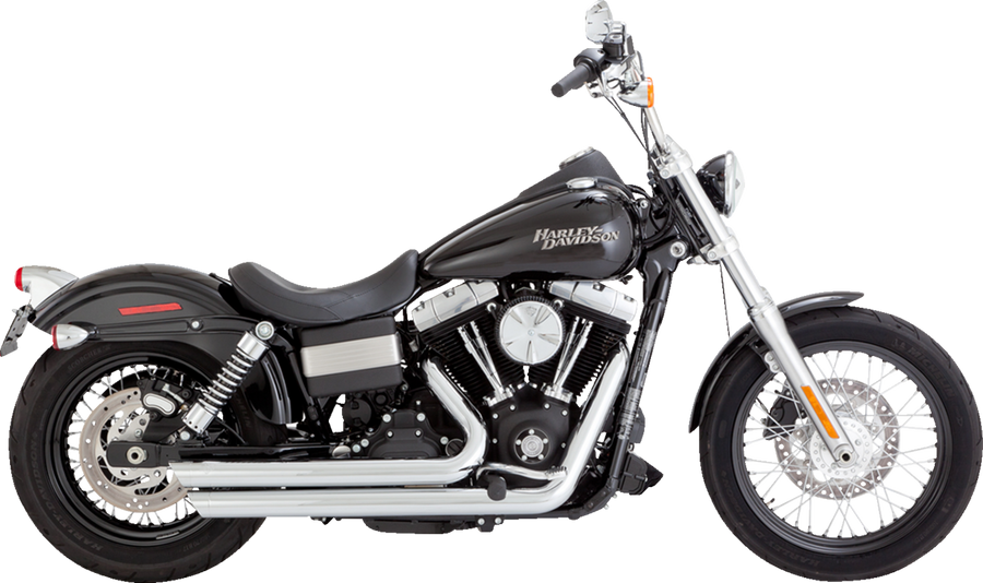 VANCE & HINES Big Shots Staggered Exhaust System - Chrome 17958