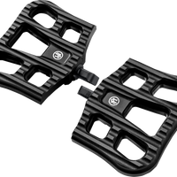 PERFORMANCE MACHINE (PM) Drifter Floorboards - Passenger - Black Ops - FL 0036-1026-SMB