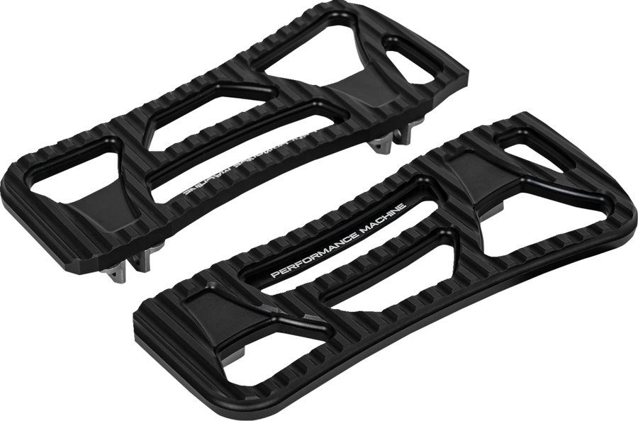 PERFORMANCE MACHINE (PM) Drifter Floorboards - Rider - Black Ops - FL 0036-1025-SMB