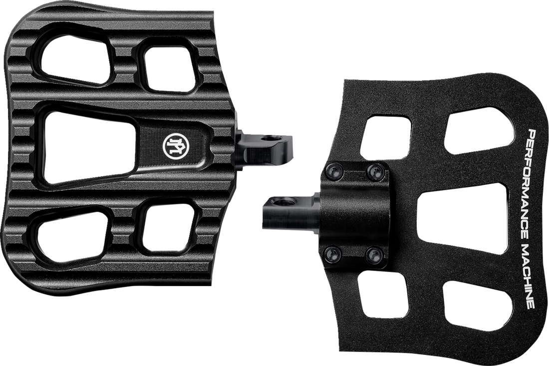 PERFORMANCE MACHINE (PM) Drifter Floorboards - Passenger - Black Ops - FL 0036-1026-SMB