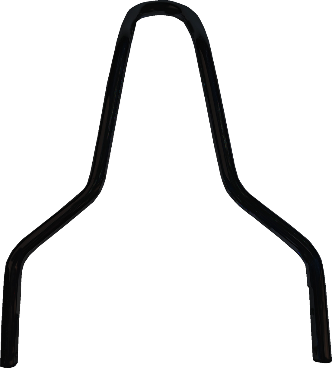 DRAG SPECIALTIES Round Sissy Bar - Black - 11"H X08-0044GBR