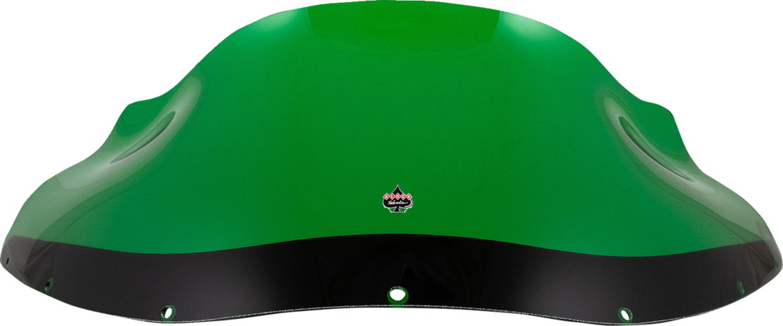 KLOCK WERKS Kolor Flare* Windshield - 9" - Green - FXRP KWW-02-0613