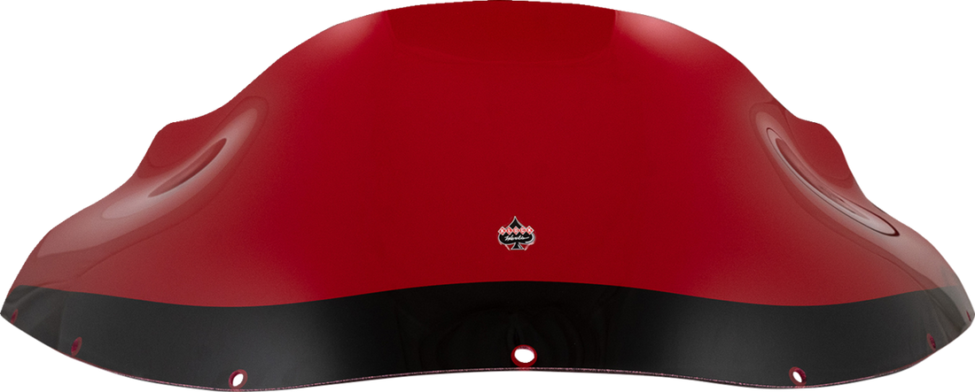 KLOCK WERKS Kolor Flare* Windshield - 9" - Red - FXRP KWW-02-0614