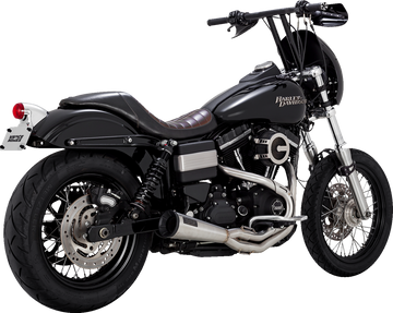 VANCE & HINES 2-into-1 Upsweep Exhaust System - Brushed 27635