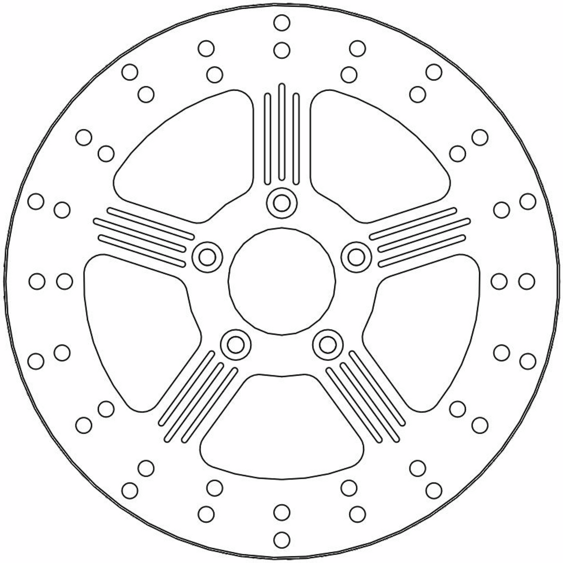 MOTO-MASTER Brake Rotor - Front Right/Front Left - Adrian 110632-PU