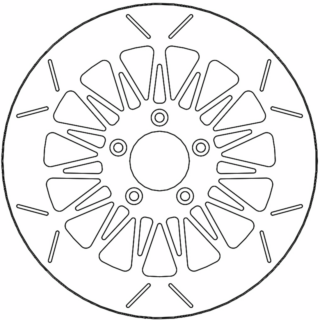 MOTO-MASTER Brake Rotor - Front Right/Front Left - Rialto 110754-PU