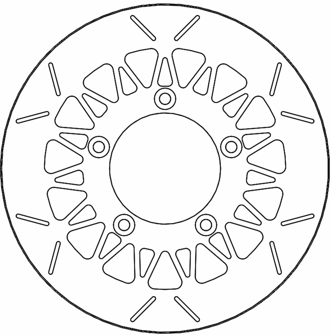 MOTO-MASTER Brake Rotor - Rear - Rialto 110756-PU