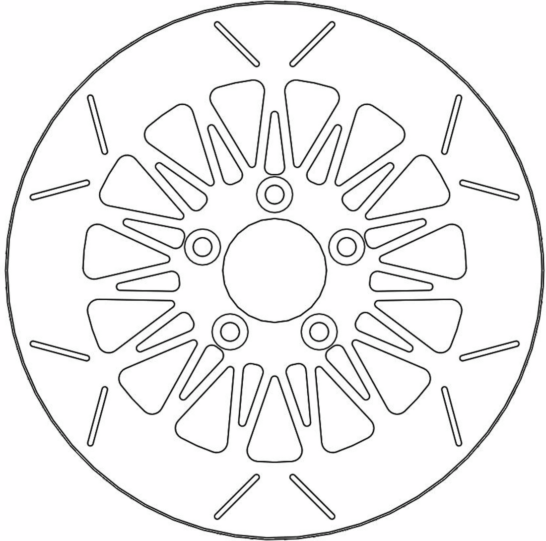 MOTO-MASTER Brake Rotor - Rear - Rialto 110636-PU