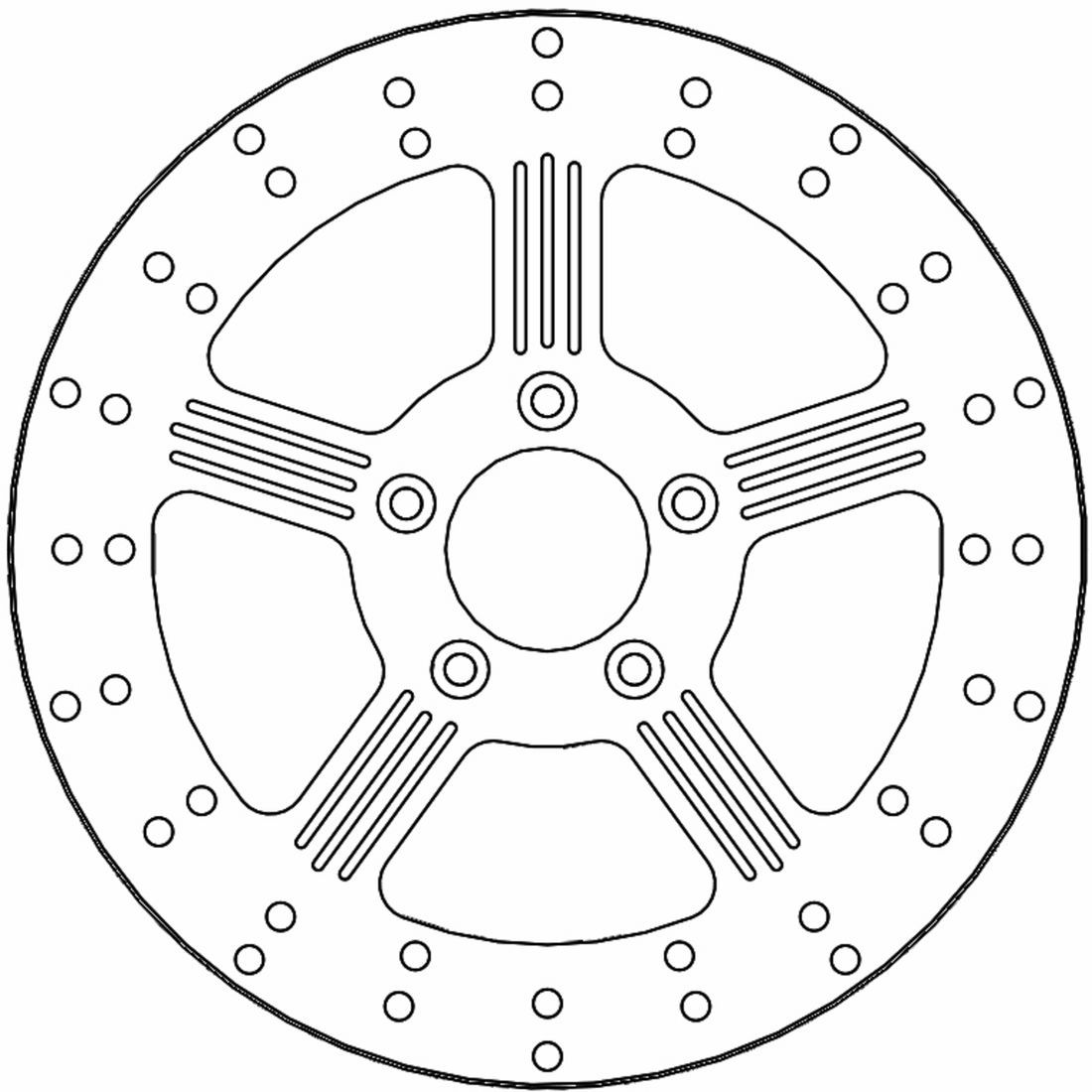 MOTO-MASTER Brake Rotor - Front Right/Front Left - Adrian 110751-PU