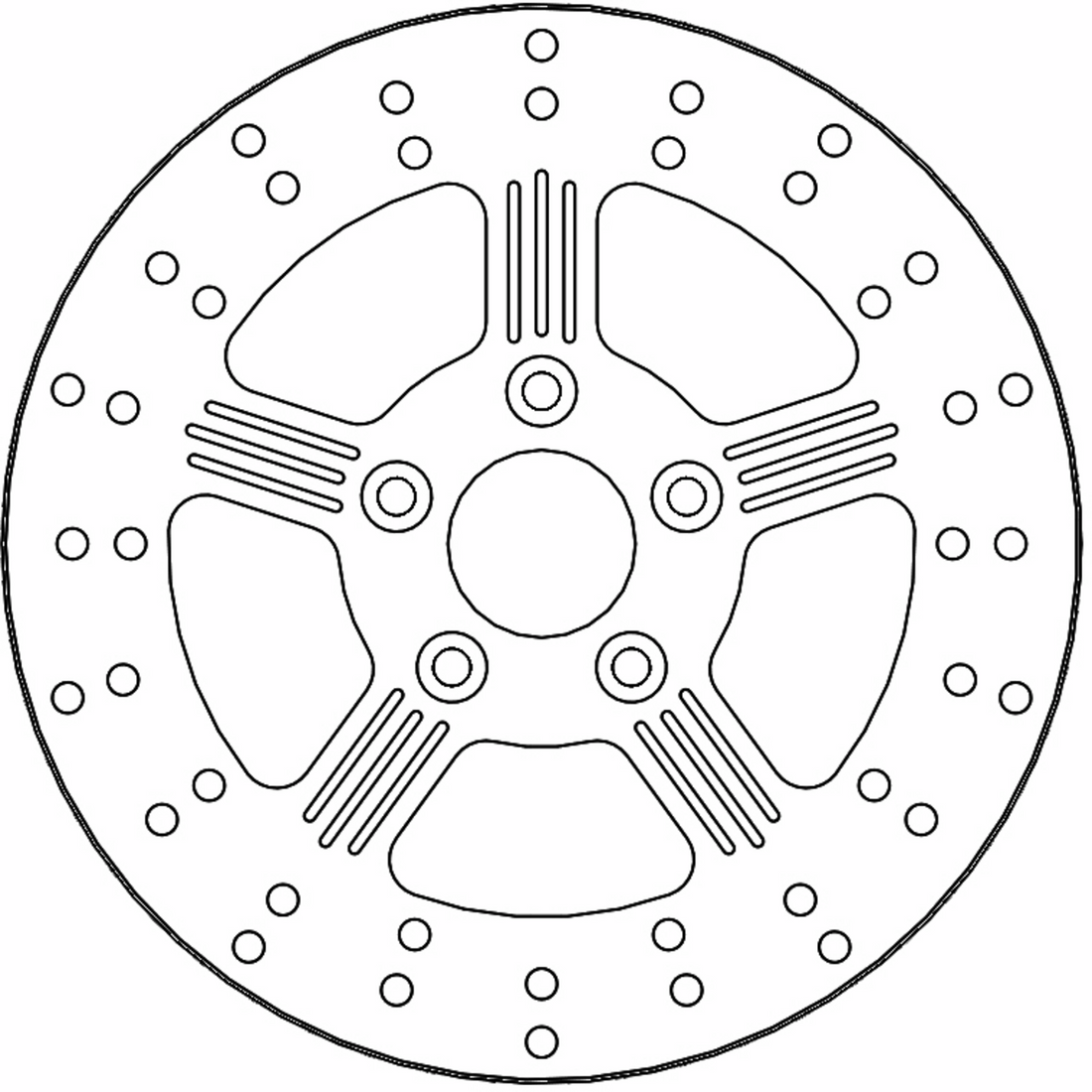MOTO-MASTER Brake Rotor - Rear - Adrian 110849-PU