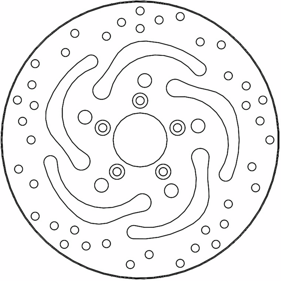 MOTO-MASTER Brake Rotor - Front Right - Halo 110862-PU