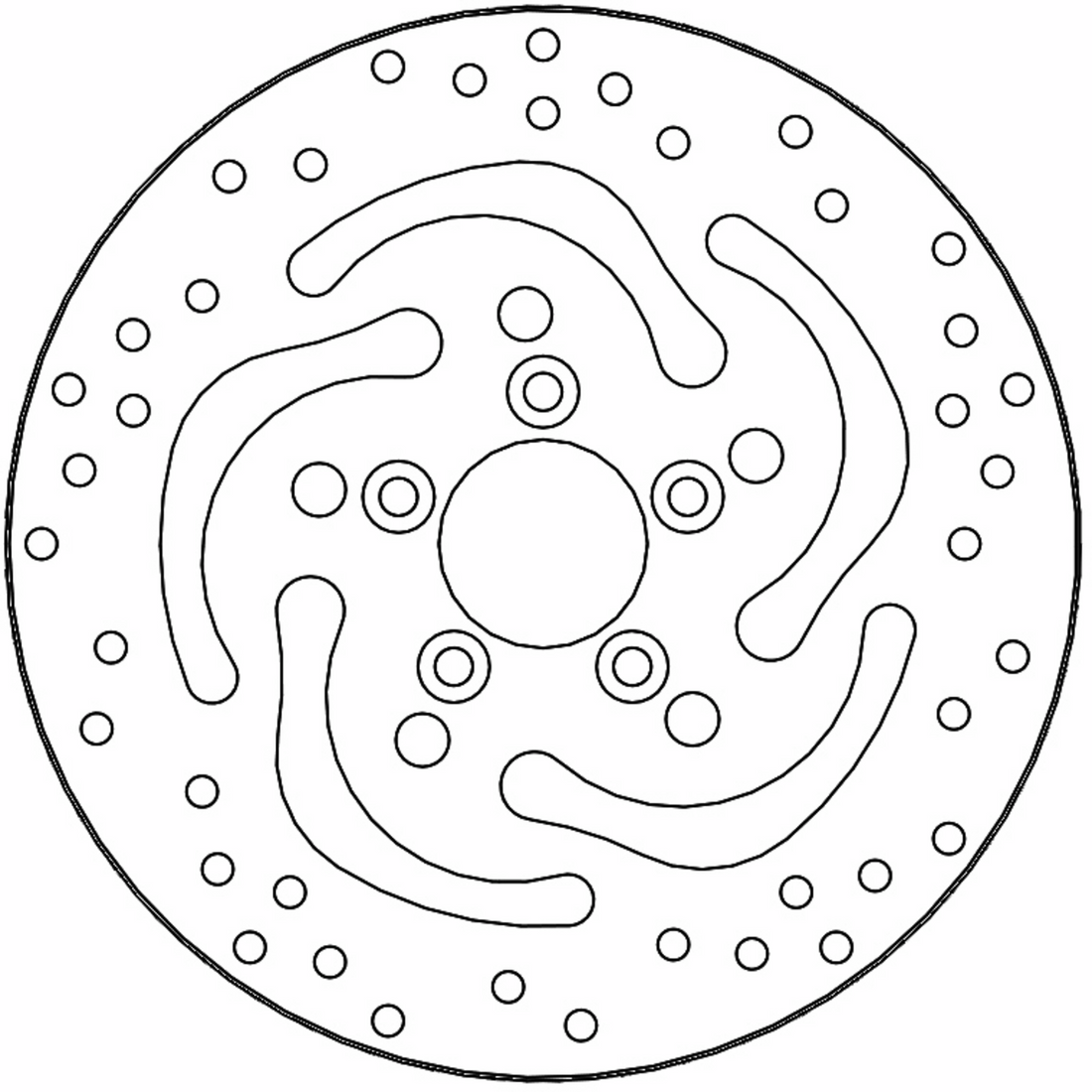 MOTO-MASTER Brake Rotor - Rear - Halo 110865-PU