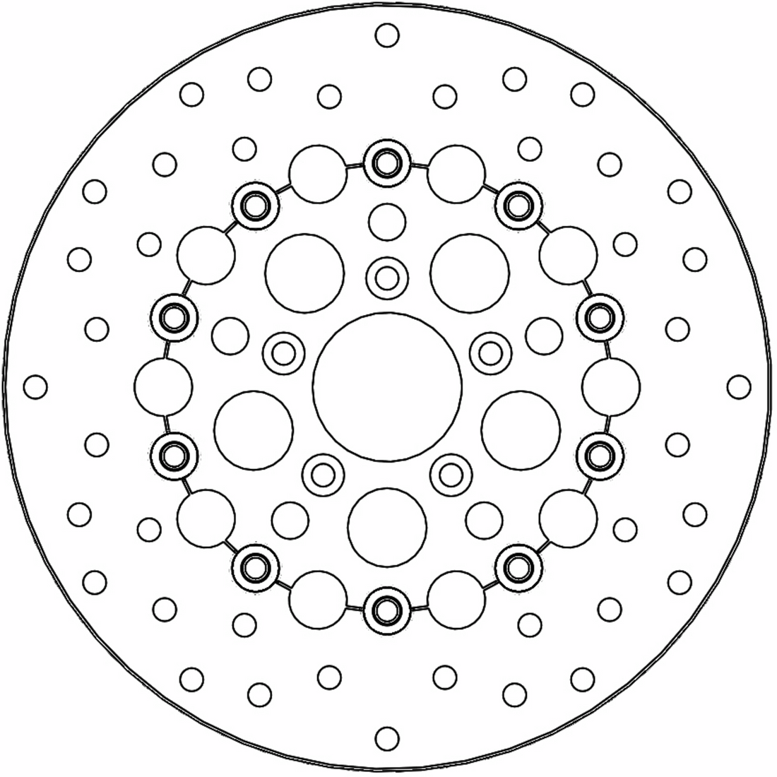 MOTO-MASTER Brake Rotor - Front Right/Front Left - Kingman 111078-PU