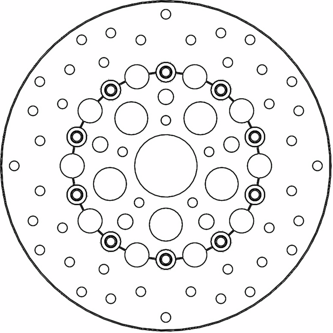 MOTO-MASTER Brake Rotor - Front Right/Front Left - Kingman 111082-PU