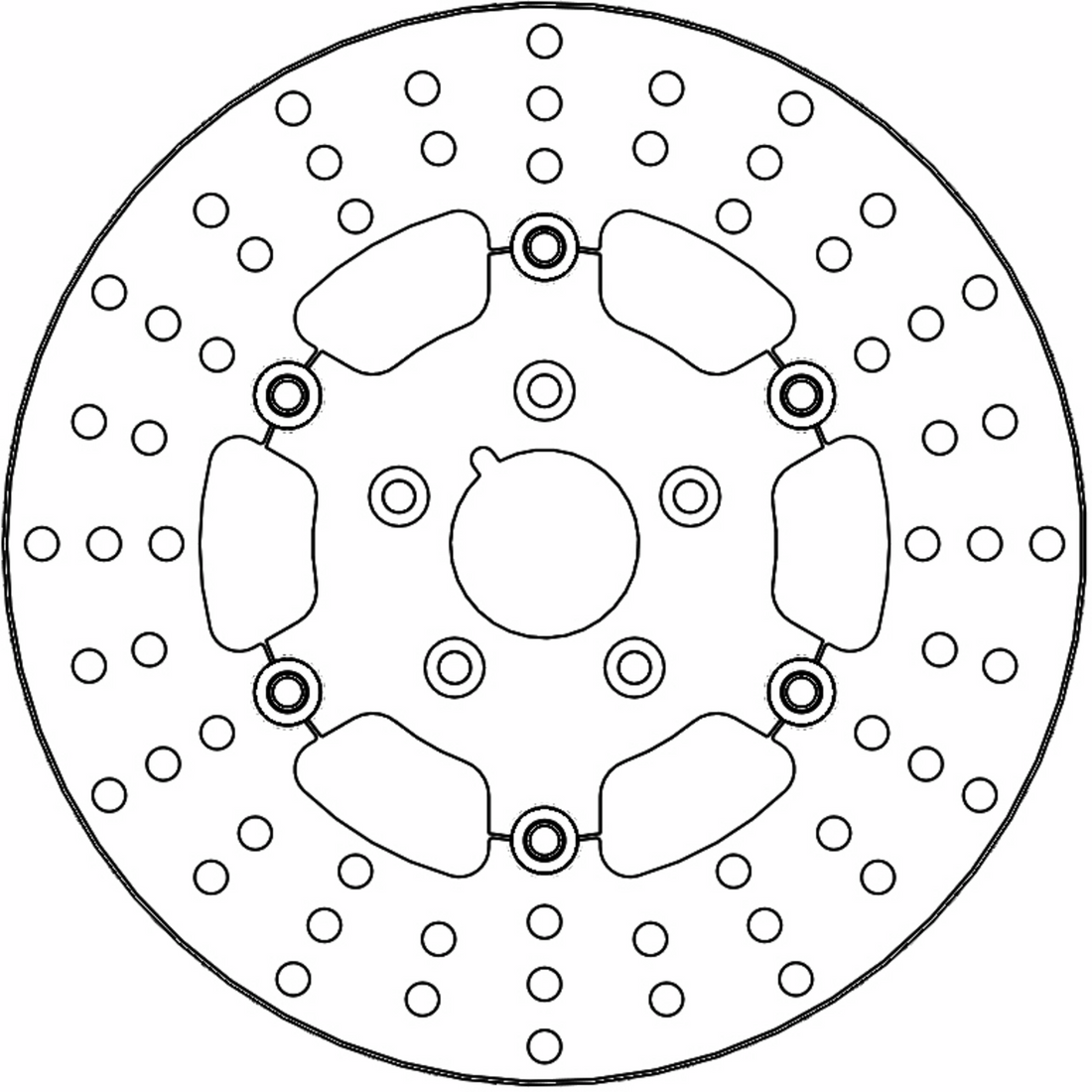 MOTO-MASTER Brake Rotor - Front Right/Front Left - Adrian 111086-PU