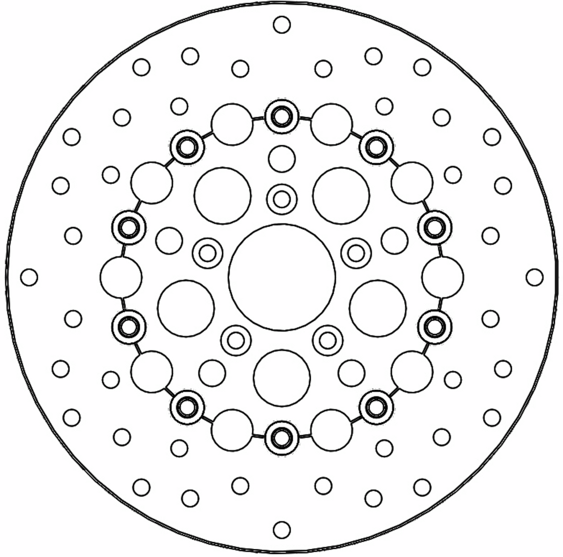 MOTO-MASTER Brake Rotor - Front Right/Front Left - Kingman 112308-PU