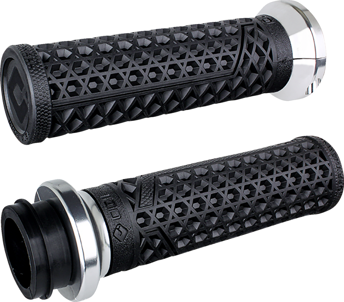 ODI Vans Harley Davidson Grips - Cable - Black/Silver V31VHCWB-S