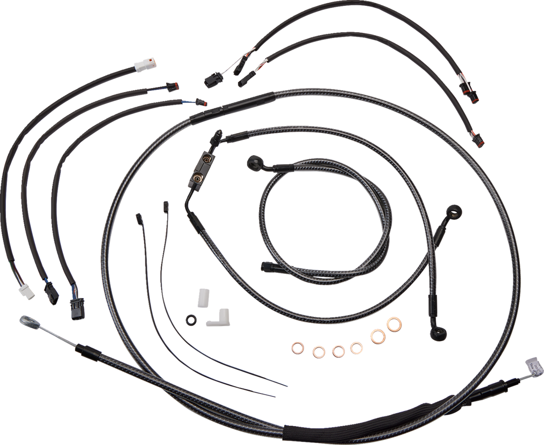 MAGNUM SHIELDING KARBONFIBR Designer Handlebar Installation Kit - 12"-14" - '18-'24 FX 787951
