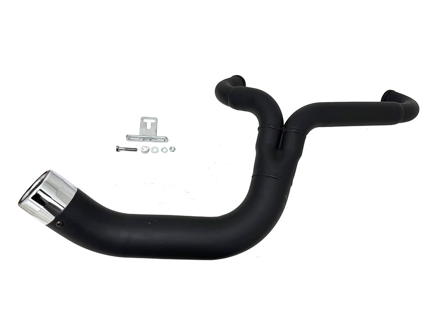 29-0031 - FLT 2:1 Lake Style Exhaust System Black by V-Twin