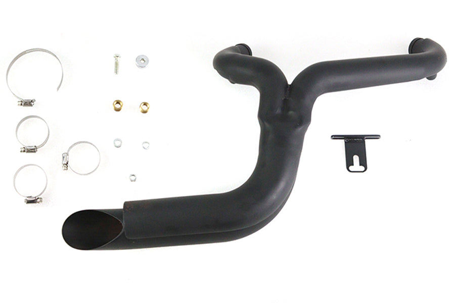 29-0042 - 2 into 1 Exhaust Header Set Black by V-Twin
