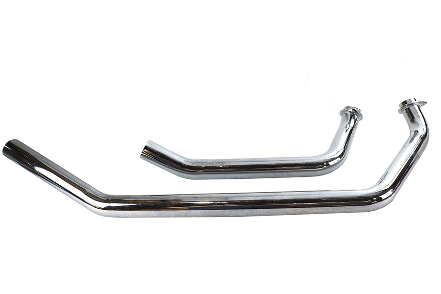 29-0043 - Shovelhead Exhaust Header Set Upsweep Chrome by V-Twin