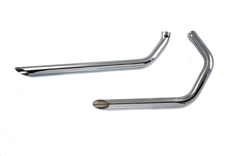 29-0179 - Exhaust Drag Pipe Set Slash Cut by Paughco