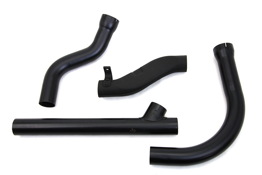 29-0823 - Panhead Exhaust Header Set Black by V-Twin