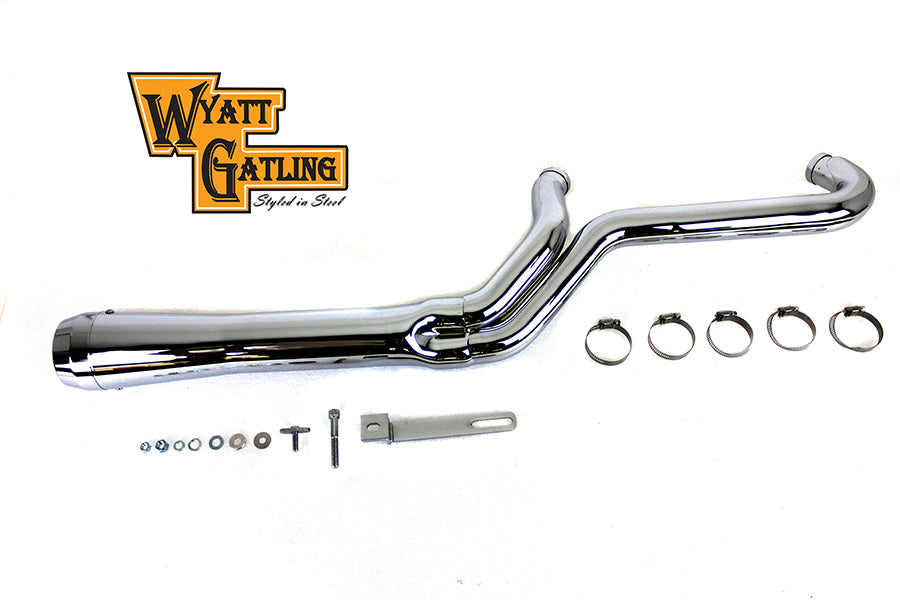 29-0938 - Wyatt Gatling 2:1 Taper Megaphone Header Set Chrome by Wyatt Gatling