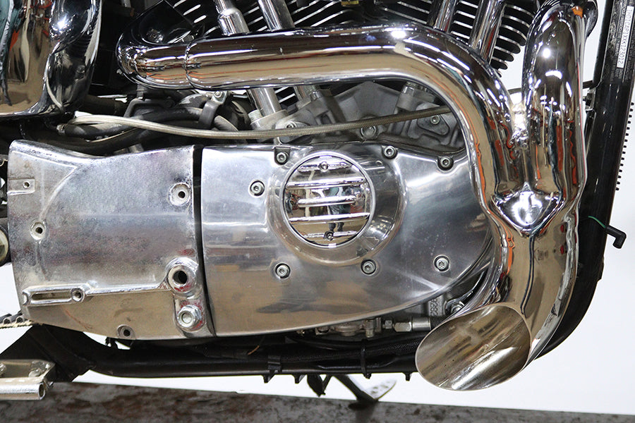 29-0940 - XL Flame Thrower Header Set Chrome by V-Twin