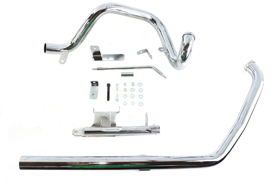 29-1190 - True Dual Exhaust Pipe System Chrome by Wyatt Gatling