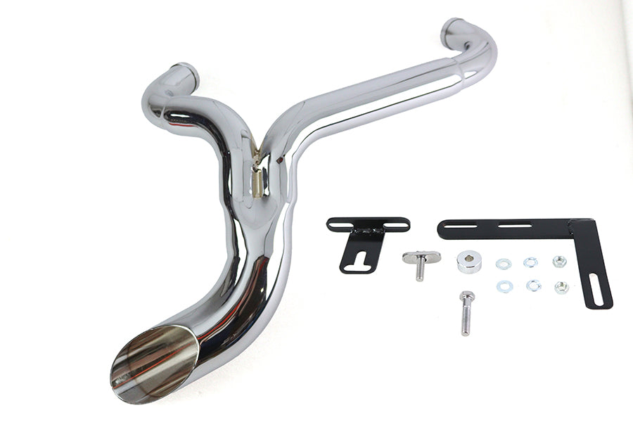 29-1935 - Wyatt Gatling Ground Pounder Exhaust System Chrome by Wyatt Gatling