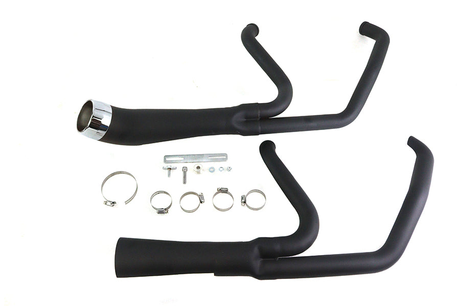 29-2115 - Cyclone 1-3/4 inch 2 into 1 Exhaust Header Set Black by V-Twin