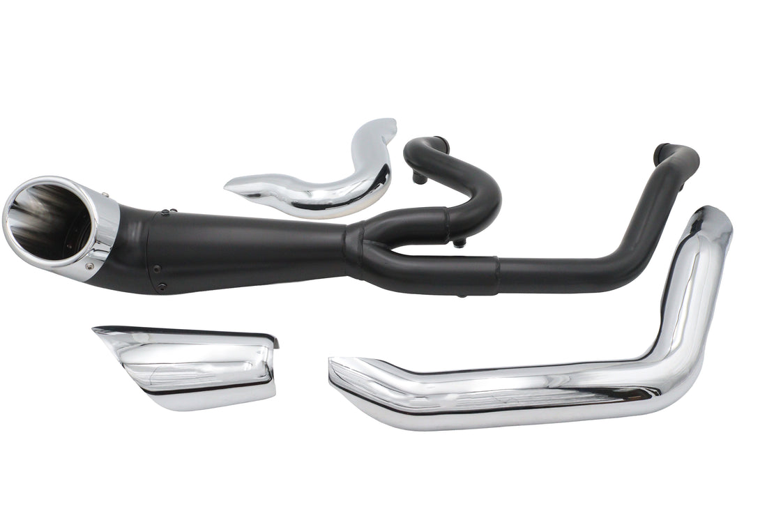 29-2132 - Factory Sample 2:1 Exhaust Header Set Black by V-Twin