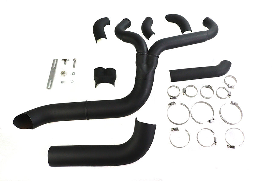 29-8157 - Speedster 1-3/4 inch 2 into 1 Exhaust Header Set Black by V-Twin
