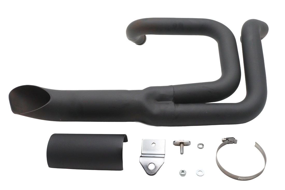 29-8302 - Wyatt Gatling Lake Style Exhaust System Black by V-Twin