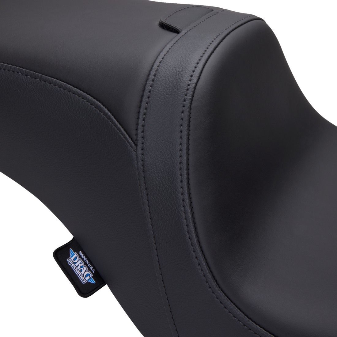 DRAG SPECIALTIES SEATS Predator 2-Up Seat - Solar Leather - Smooth - w/ Backrest Receptacle - FL '08-'23 0801-1501