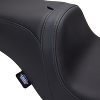DRAG SPECIALTIES SEATS Predator 2-Up Seat - Solar Leather - Smooth - w/ Backrest Receptacle - FL '08-'23 0801-1501