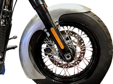 PAUL YAFFE BAGGER NATION Thicky Front Fender - OEM - With Satin Adaptors - M8 Softail? THICK-OEM-M8ST-S