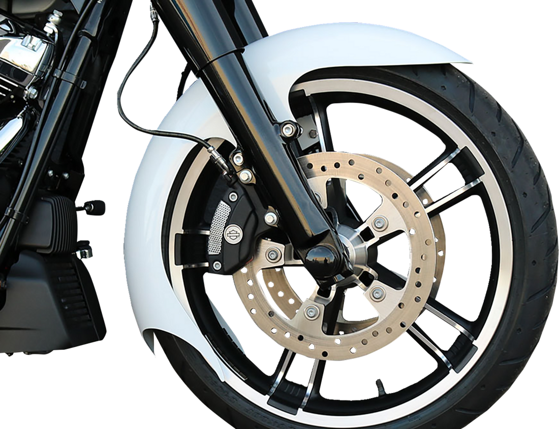 PAUL YAFFE BAGGER NATION Talon Front Fender - OEM - 16"-19" Wheel - With Satin Adapters - Touring Models TALON-OEM-14L-S