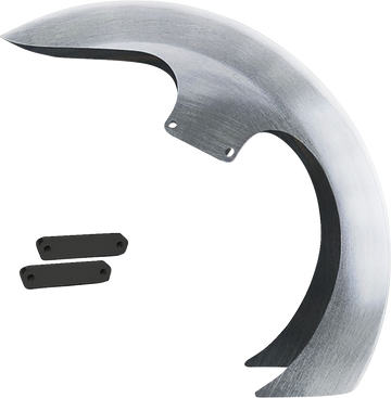 PAUL YAFFE BAGGER NATION DEI Front Fender - 21" Wheel - With Black Adapters - Touring Models DEI21-14L-B