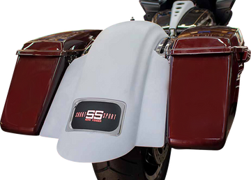 PAUL YAFFE BAGGER NATION Short Sport Rear Fender - With Black Plate Frame - Touring PYO:RF-SS-B