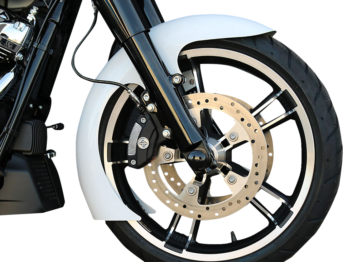 PAUL YAFFE BAGGER NATION DEI Front Fender - OEM - 16"-19" Wheel - With Black Adapters - Touring Models DEI-OEM-14L-B
