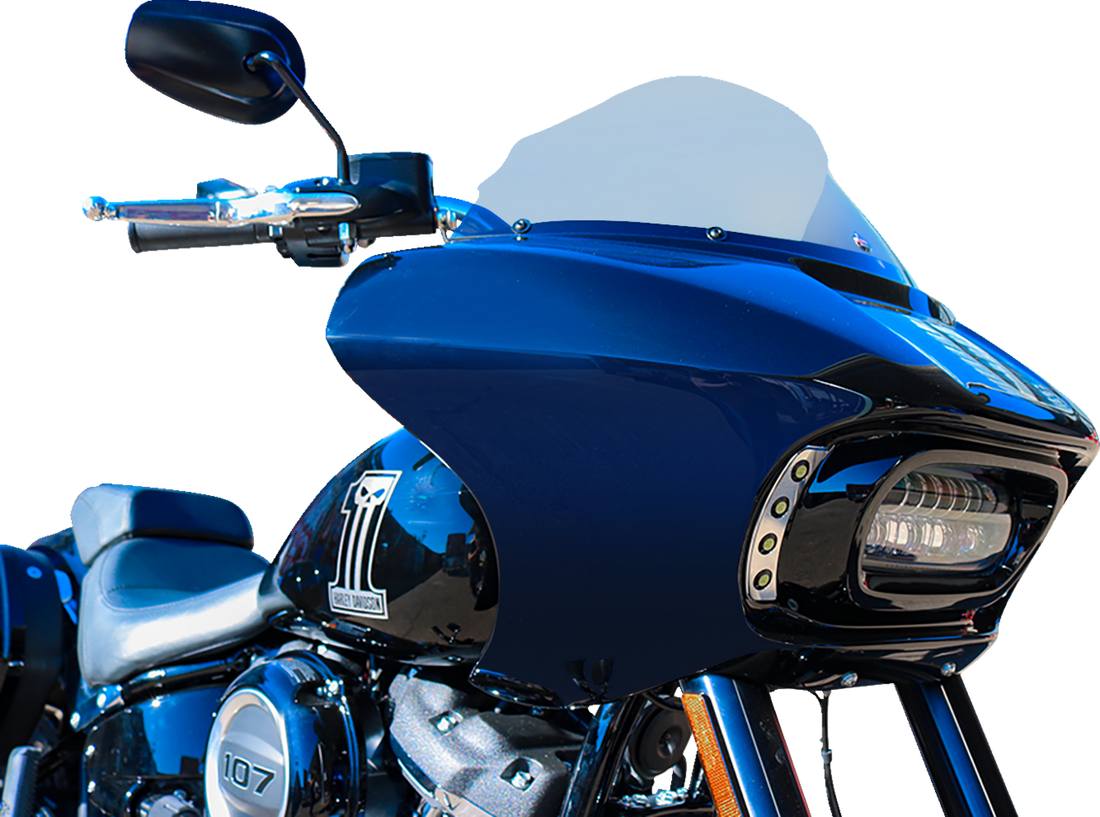 PAUL YAFFE BAGGER NATION Sharknado? Fairing - 9" Windshield - Harley Davidson PYO:SFK-SG-9