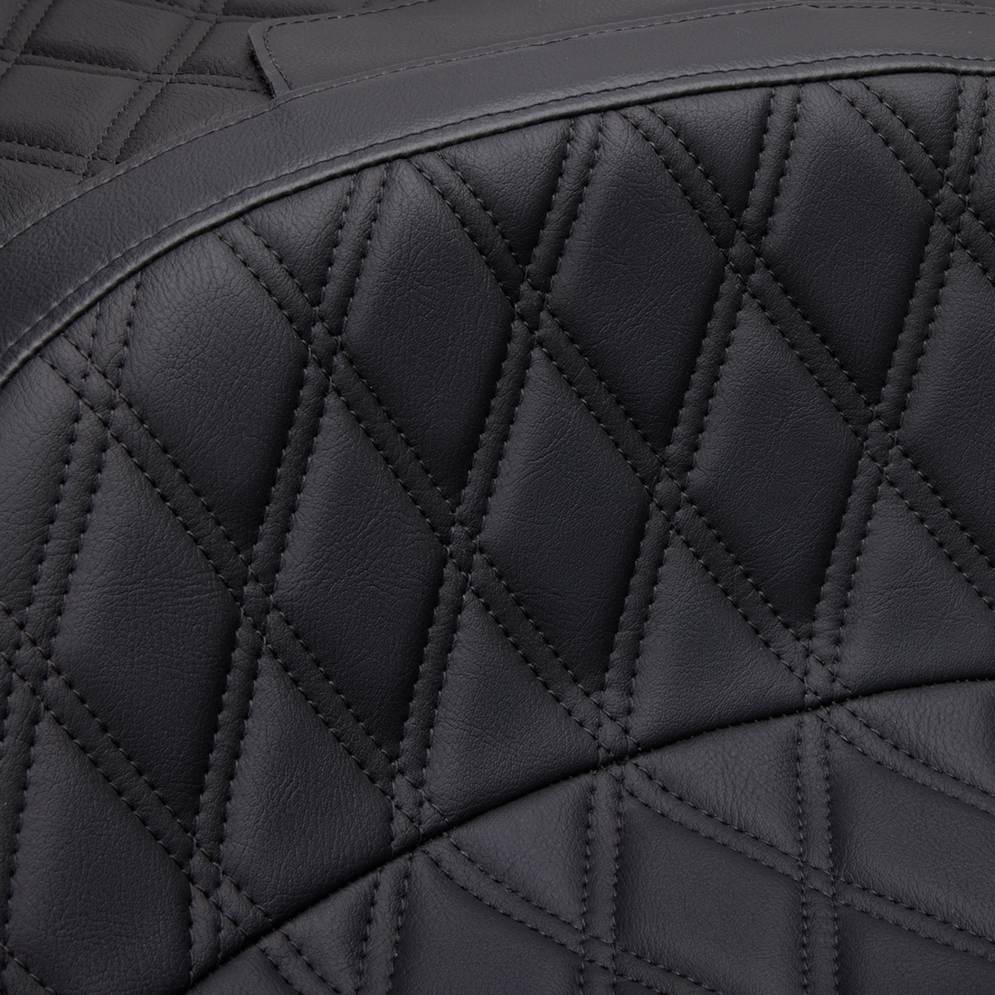 DRAG SPECIALTIES SEATS Freedom Seat - Vinyl - Double Diamond Black Stitch - FLH '97-'07 08011504-4676B