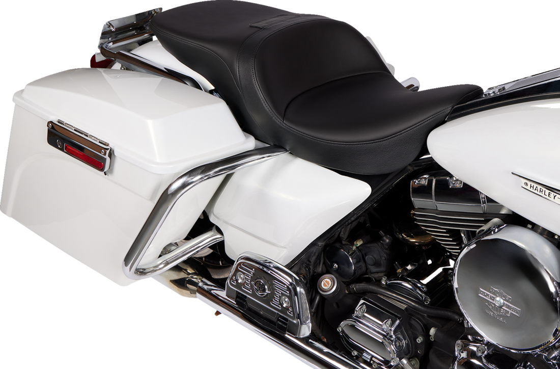 DRAG SPECIALTIES SEATS Freedom Seat - Solar Leather - Black - FLH '97-'07 08011508-4676E