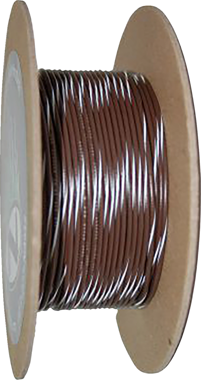 NAMZ 100' Wire Spool - 20 Gauge - Brown/White NWR-19-100-20