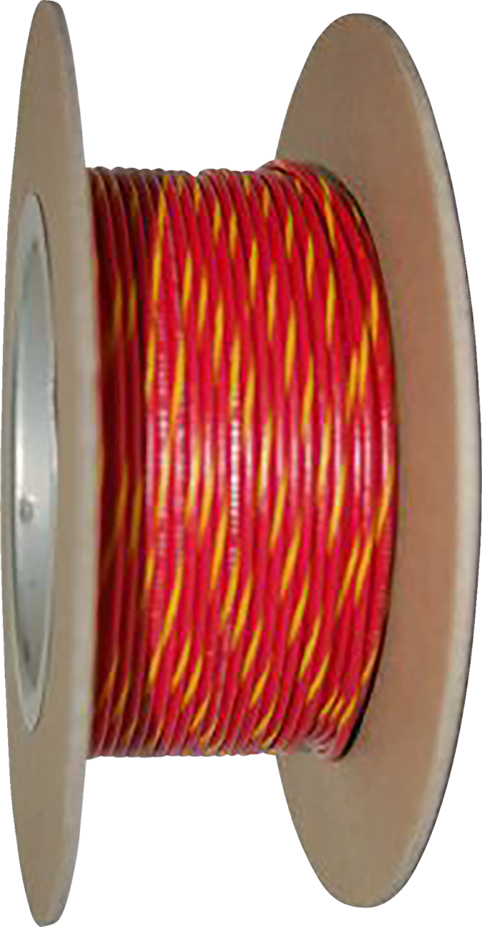 NAMZ 100' Wire Spool - 20 Gauge - Red/Yellow NWR-24-100-20